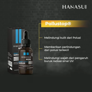 Hanasui Men Bright Aktive Serum 20ml - Serum Hanasui Men - Mencerahkan - Melembabkan - Melindungi Wajah Dari Polusi - Mengontrol Minyak - Kosmetik Herbal Online