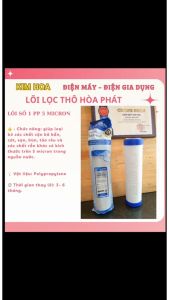 Lõi lọc thô Hòa Phát số 1 PP 5 micron. CHÍNH HÃNG
