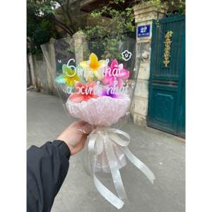 Bó hoa sứ kẹp tóc xinh yêu ạ