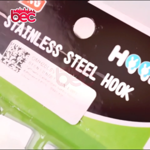 [BEC] Gantungan Dinding Tempel Adhesive Stainless Steel 6 PCS / Gantungan Dinding Tempel Stainless Steel Kuat Tanpa Bor Kamar Mandi Dapur Aesthetic