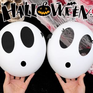 Halloween White Masks Boys Girls Kids Full Face Mask Halloween Carnival Party Cosplay Fancy Ball Costume Horror Props