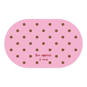 VIKAMA Pink Polka Dot Oval Floor Mat Non-Slip Washable Absorbent Quick Dry Doormat for Bathroom Entryway Kitchen Home Decor