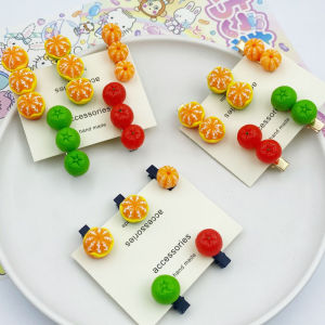 Creative Simulation Fun Student Hair Accessories Bangs Clamp Cartoon Cute Stall Decoration Hairpin Fresh out New Fashionable