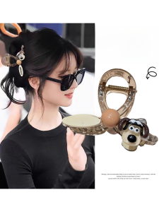 Elegant Shark Bite Hair Clip Womens New 2025 Dog Ear Hair Accessories Hair Grips Hair Bands Hair Decorations for Women