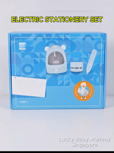 Tenwin Electric Stationery Set/Pencil Sharpener+Eraser+Mini Vacuum/Gift Set Students/fireheartwarrior