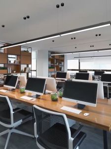 4FT 30W LED T8 Linear Pendant Light: Stylish Office Hanging Fixture for Indoor Lighting