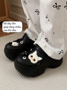 Giày Đế Xuồng Đục Lỗ Đế Dày Thời Trang Mùa Hè Cho Nữ Giày Đi Biển Giày Thể Thao Thường Ngày Giày Đế EVA