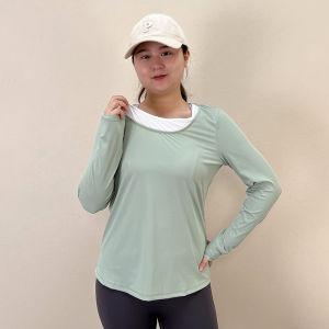 maytryit | Large Size Quick-Dry Running T-Shirt Long Sleeve