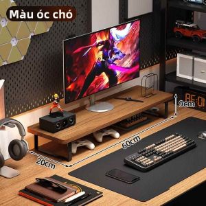 Jiaxun | Đế Nâng Màn Hình Có Kệ Để Đồ