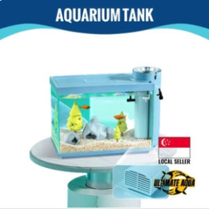 Nepall Mini Desktop Fish Tank Ecological Glass Fish Tank Transparent Aquarium Tank With Filter System And Led Light