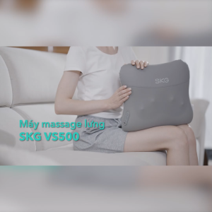 Gối massage lưng và cổ đa năng SKG VS500 chườm nóng 2 mặt