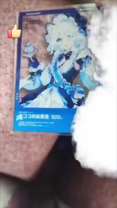 Acrylic Transparent Card Photo Props Diy Card Anime Peripl Cute Focalors Furina de Fontaine Collectible Ornaments Holiday Gift Toy