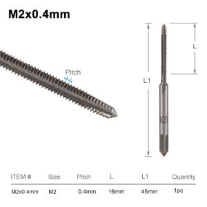 XCAN Right Hand Thread Tap HSS Metric Screw Tap Drill Threading Tool M2 M3 M4 M6 M7 M8 M10 M12 M14 Hand Tools