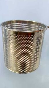 Vợt inox 304 trụng hủ tiếu mì nui phở bún vợt xương sâu lòng có tay cầm gỗ lưới dày moc treo tiện lợi