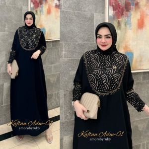 gamis kaftan produk Amore by ruby kaftan viral terbaru mewah elegan edisi adm01