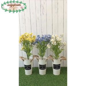 Tanaman Artificial Bunga Hias Daisy Mini Pot Kaleng Flower Garden Hiasan Caffe Aesthetic