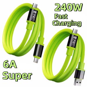 240W Type C To Type C Super Fast Charging Cable Universal High Power Charger USB Cord 6A USB C Cable for Xiaomi iPhone Samsung