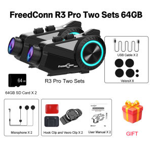 FreedConn | Freedconn Wireless Motorcycle Intercom DVR Moto Group Helmet Headset Dashcam WiFi App Motorbike Dash Cam Motor Music Share