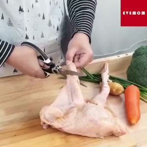 Kéo Nhà Bếp Cán Nhựa Kèm Nắp Đậy An Toàn Chắc Chắn Kéo Cắt Thịt Gà Và Thực Phẩm Bằng Thép Không Gỉ Tiện Dụng Đa Năng TIDO TIDO