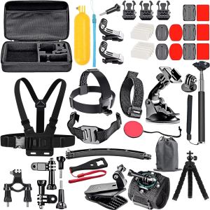 50 in 1 Action Camera Accessory Kit Sets for GoPro Hero 13 12 11 10 Insta360 X5 DJI Osmo Action 6 5Pro Cameras Accessories Set
