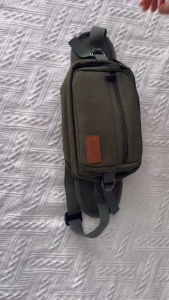 KENBAGS#4051 Crossbody bag for Men for versatile use as  waist shoulder or chest bag features several zipper pockets