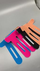 5pcs Elastic Pre Cut Shoulder Support Muscle Tape Sports Kinesiology Tape Athletic Muscle Sports Tape for Shoulder Pain Relief