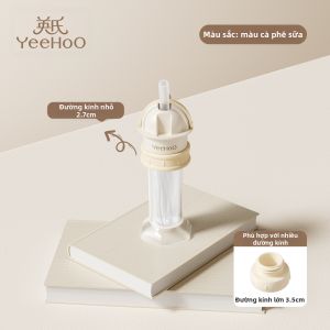 YeeHoO KIDS | Nắp Thích Hợp Cho Trẻ Em Có Ống Hút Dành Cho Chai Nước Khoáng & Sữa