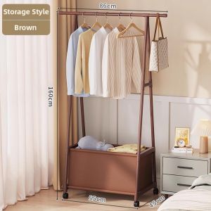 Multifunctional Mobile Storage Clothes Rack
