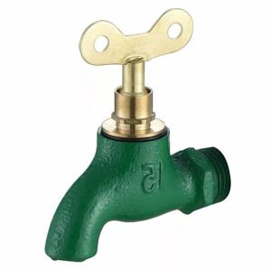 JUNHUIDA | Vintage Green Cast Iron Painted Water Faucet 1/4inch