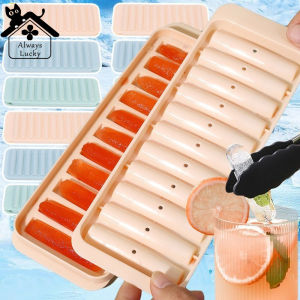 Plastic Long Strip Ice Cube Tray Mold Food Grade Quick Frozen Mold Tray Bottle Ice Cream Pudding Maker Kitchen Accessory