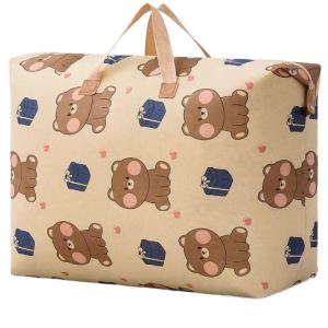 ความจุขนาดใหญ่ย้ายถุงเก็บสําหรับเสื้อผ้าผ้านวมผ้าไม่ทอ Four Seasons Moisture-Proof Storage Organizer สําหรับ Daycare