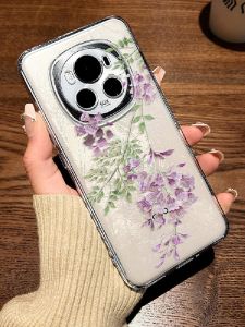 Magic Purple Wisteria Phone Case for Honor Magic8/7 6/5 Transparent Beautiful Soft Shell pro Creative Summer Anti-Fall High-End Full Cover Lens Protection