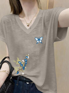 V.C.I | V-Neck Loose Breathable Thin Summer Teeshirt