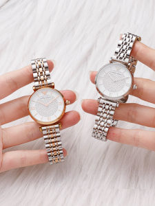 Original Stainless Steel Watch Band for Women with Full Sky Star Design Compatible with DW AR1926 Ferris Wheel 14mm Thickness