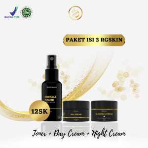 [Ready] RGskin beaute paket Hemat isi 3 Toner day krim Night krim