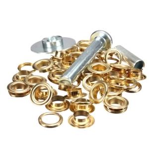 63pcs 12mm Tarpaulin Large Eyelet Set Kit Cloth Buckle Hole Punch and Plier Type Tool and Eyelets Tent Clothes Repair Tool