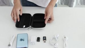 PROCASE กล่องจัดระเบียบอุปกรณ์อิเล็กทรอนิกส์ เคสแบตสำรอง กระเป๋าเก็บสายชาร์จ ฮาร์ดดิสก์ หูฟัง USB EVA Case Hard Disk สายdata พาวเวอร์แบงก์ พร้อมส่ง