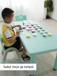 031-65 SPEEDS Meja Belajar Anak Rectangular Kin Kids Table Meja Persegi Panjang Ergonomis TK Paud
