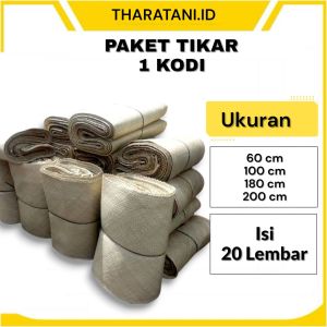 Paket 20 Lembar Tikar Daun Pandan Asli Semua Ukuran - Samak Jenazah Lesehan Alas Duduk