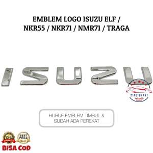 Emblem Logo Isuzu Elf Nkr55 Nkr71 Nmr71 Traga Warna Chrome