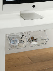 กล่องเก็บของแบบติดผนังใสแบบลิ้นชักสำหรับห้องนอนและห้องทำงาน กล่องเก็บของในชั้นวางของแบบลำลองสำหรับใช้ในชีวิตประจำวัน