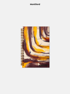 Montilord Smooth Horizontal Line A5 Notebook Efficient Simple Fashionable Retro Style Spiral Bound Notebook Good Writing Paper