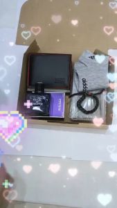 Quà tặng cho nam NT CHARINT có bóp da PU cao cấp nước hoa BLUE vòng tay thể thao khẩu trang 4 lớp vớ cotton thấm hút