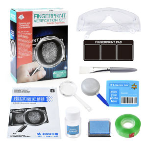 Fingerprint Verification Kit Detective Toy Set Fingerprints Extraction Science Small Experiment Fingerprint Collector for Kids