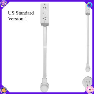 Space-Saving Flat-Plug Power Strip – Featuring Rotatable Outlets Great for Behind Sofas Nightstands & Desks
