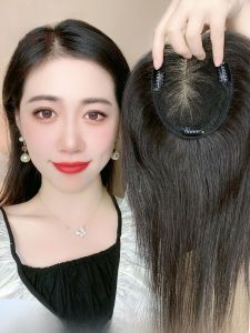 Defancy | Swiss Net Wig Womens Lightweight Seamless Full Real Hair Density Increasing Hair Loss Cover Face Shaping Straight Hair