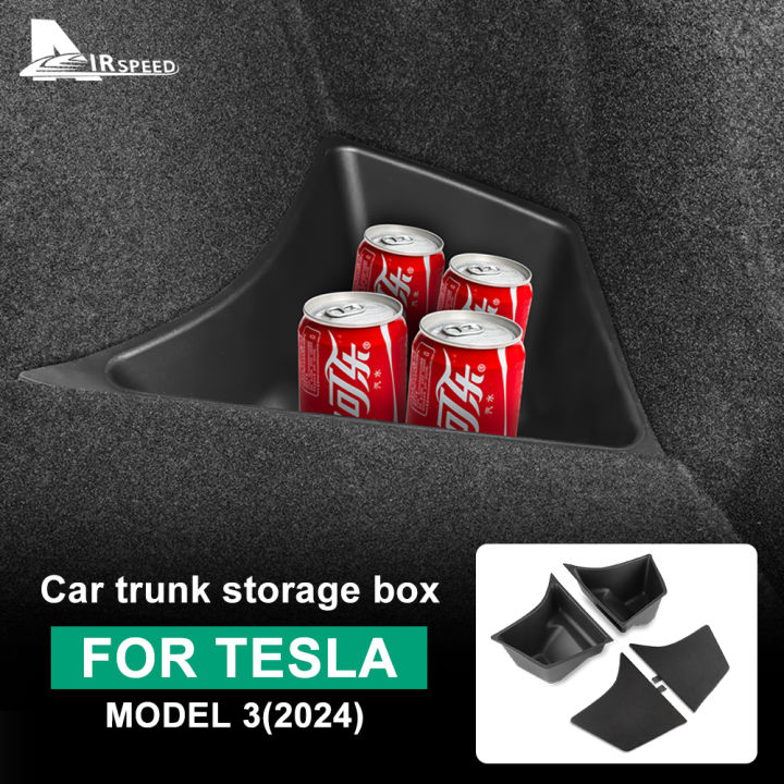 For Tesla Model 3 Highland 2024 Car Trunk Storage Box TPE 4PCS Car