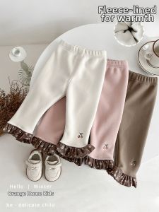 Warm Retro Korean Style Baby Girls Leggings