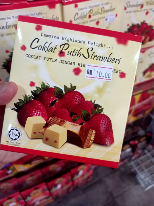 Coklat Putih Strawberry Cameron Highlands