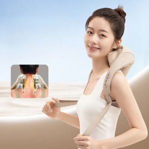 OGAWA OG2625 Neck Massager Shoulder Pad Kneading Massage Device Back And Neck Pain Relief Therapy Ir Heating Battery Operated